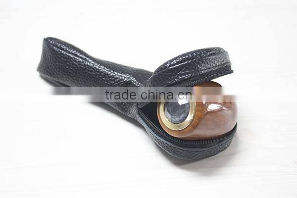 2014 leather high quality smoking set bag cooperation customized souvenirs