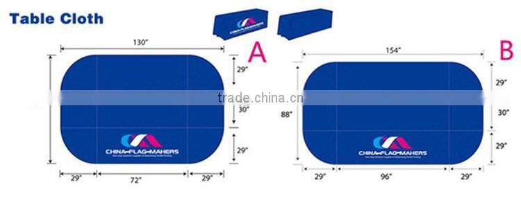 cheap custom company logo trade show display tablecloth for sale