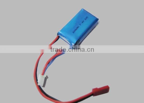High performance 7.4V 20C 200mAh nine Eagle 770B 771B 781B rc model airplane li-ion battery