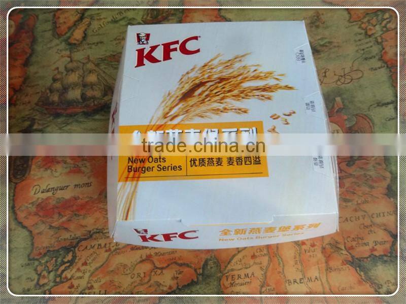 Custom Logo Disposable Wholesale Paper Hamburger Packaging