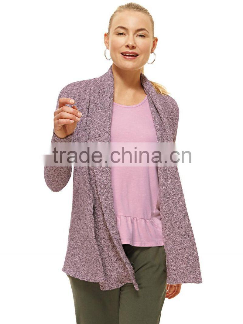 16HLC2006 Bamboo Cotton Scarf Cardigan Sweater
