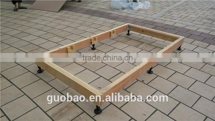 Hot selling small size bedbase for hotel/ very small CBM bedbase/KD bed base/cheap simple bed base