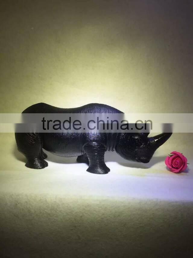 Hot sale Nature fantastic crystal obsidian rhinoceros for business gift