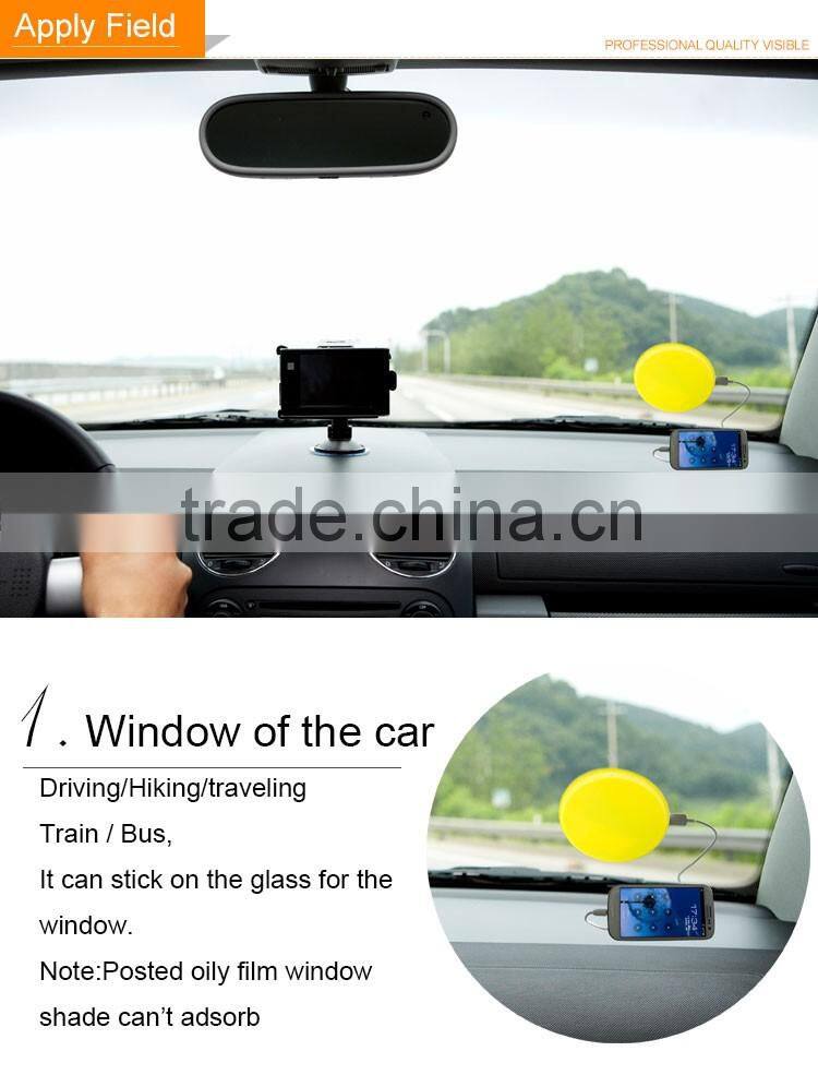 The hottest selling window stick solar mobile phone charger, waterproof rechargable mobile phone battery