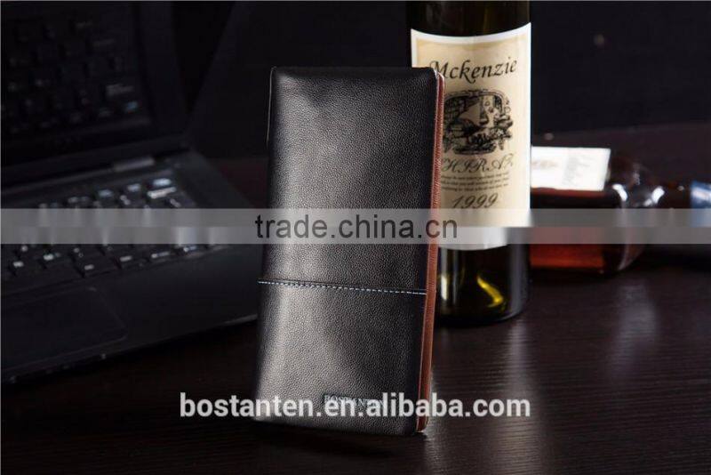 wholesale fashion men wallet money clip leather long purse