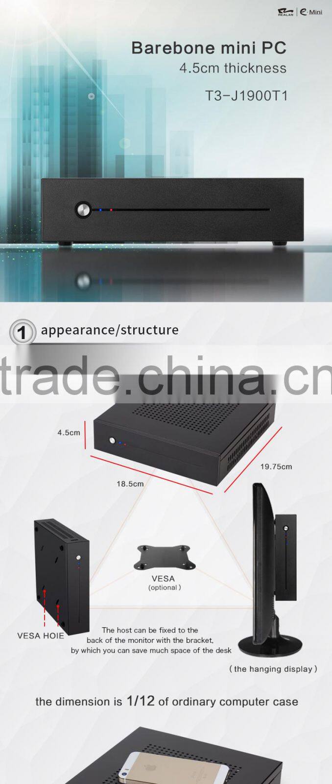 wholesale china import industrial pc with intel processor quad core mini windows desktop pc