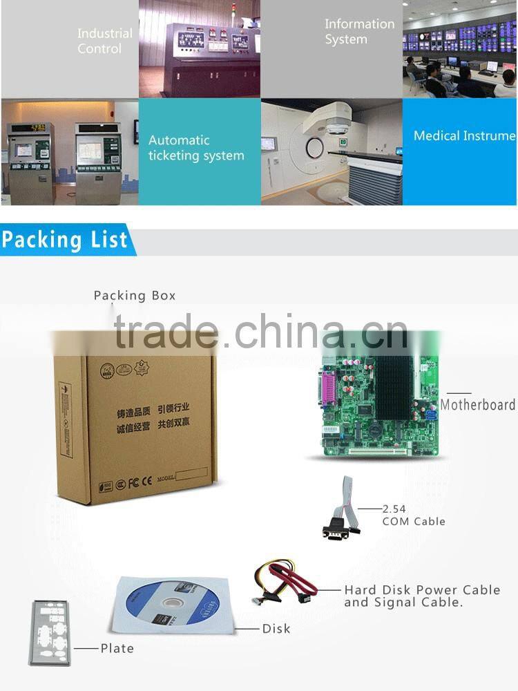 Factory best prices Intel Atom N2800 fanless industrial motherboard for car pc X86 embedded linux board hot selling