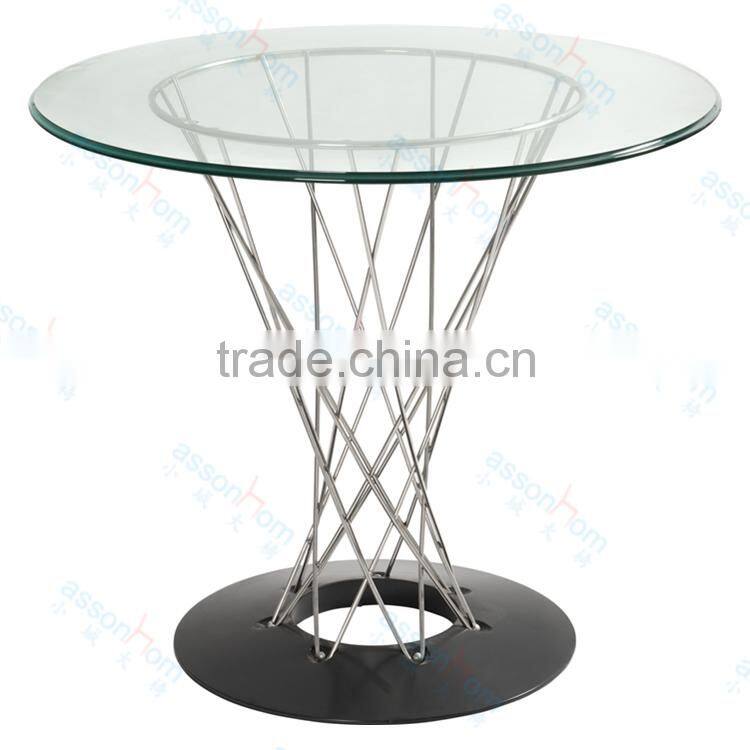 Cyclone Table--glass top