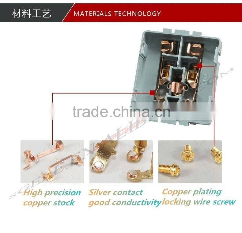 wall switch and socket Factory Supply OEM Reasonable Price For All Standard Wall Switch and Socket