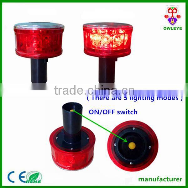 barrier blinker light /blinking led solar lights