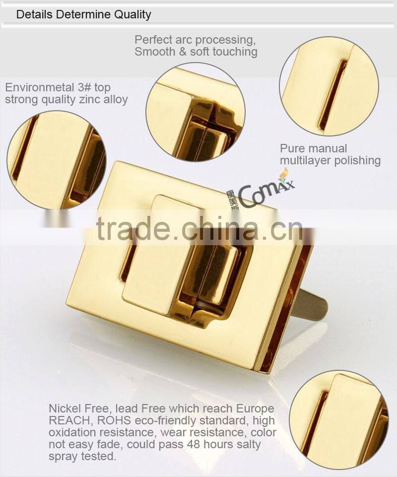 Hot Sale Fashion Custom Bag Metal Handbag Twist Lock