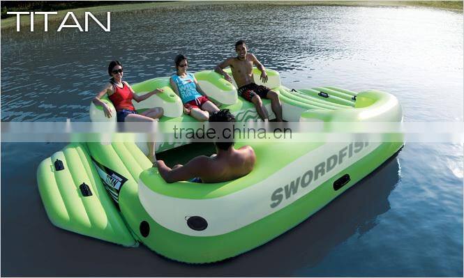 towable & inflatable tube seat island surfing boatTITAN towable inflatable water ski longue