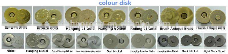 Sew-on metal button with magnetic, wholesale metal snap button, magnet custom metal buttons