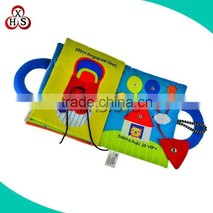 2016 baby kids soft plush memory cloth book, cute fabric baby bath book