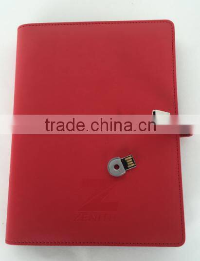 2016 diary with lock and key with USB