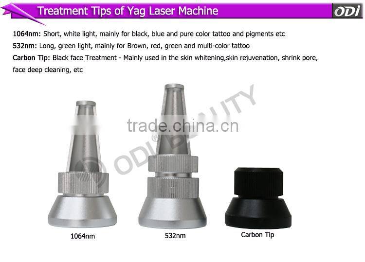 OD-LS900 Strong and fast eyebrow tattoo removal yellow robs yag crystals laser