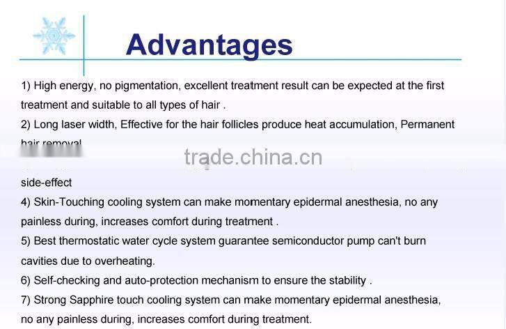 fast hair removal new non channel diode laser