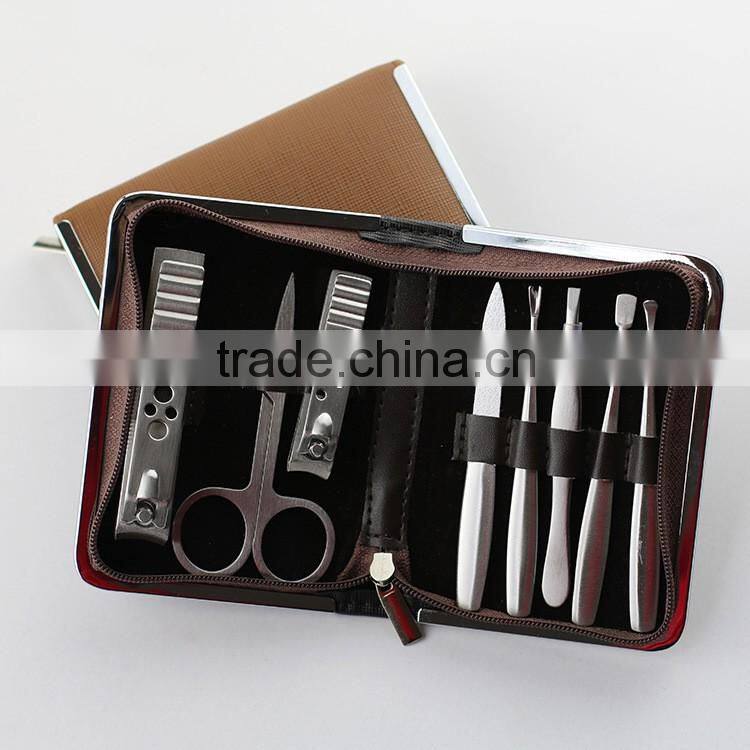 Bonvatt 8 PCS Professional Leather Bag Stainless Steel Manicure Set,Manicure Kit