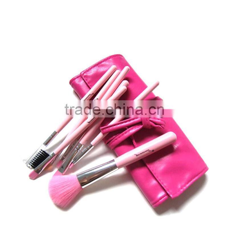 Fine 7pcs per set makeup set exquisite cometic makeup set synthetic filber hair makeup brush for beginners