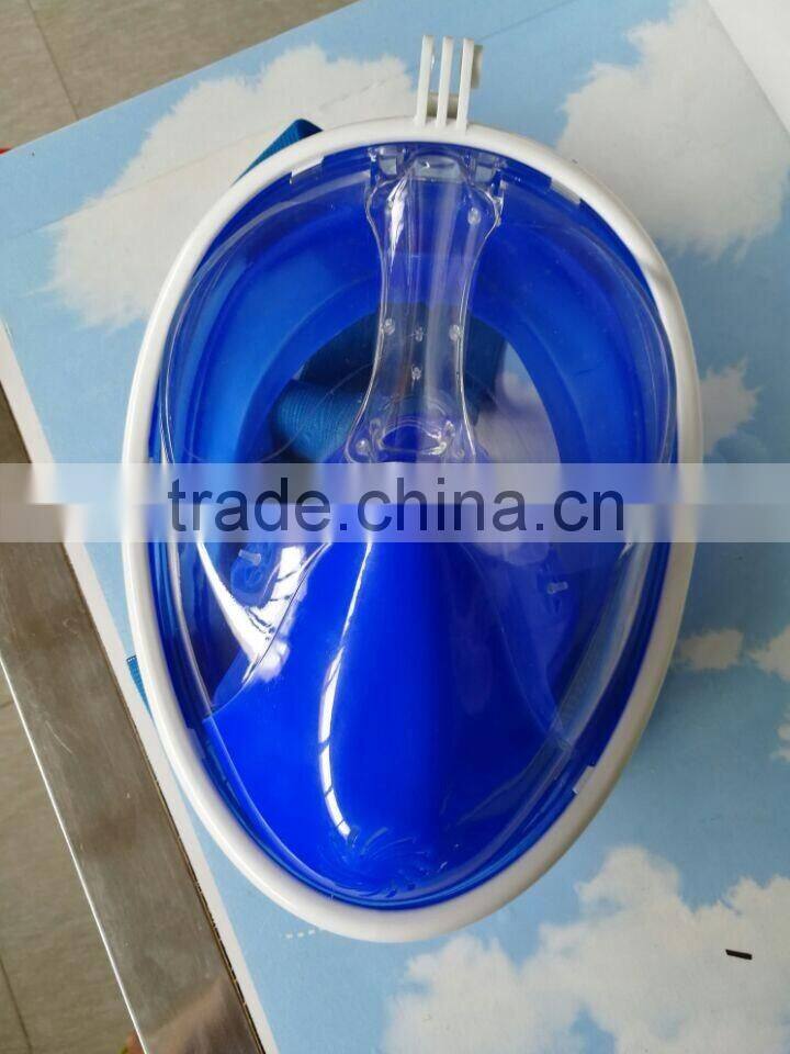 Scuba diving equipment 180 Degree easy breathing full face snorkel mask