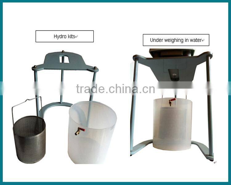 hydrostatic counter weighing density scale