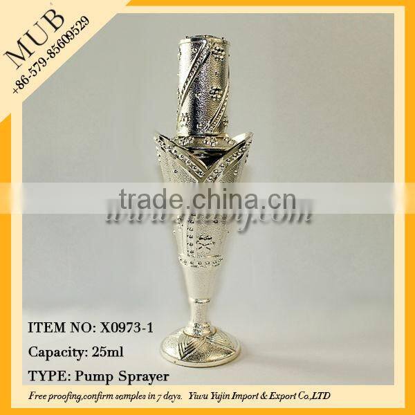 OEM Metal Perfume Bottle For Arabic gorgeous mini design oil bottle