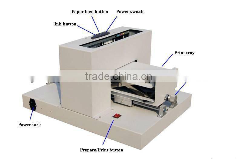 A4 Multifunctional DIY Solvent Flatbed Digital Printer