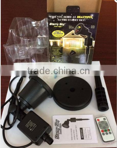 Red green outdoor star sky twinkling laser projector christmas light