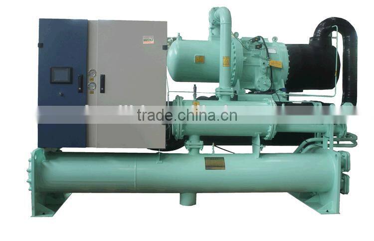 Anti-freeze Protector Water Cooled Low Temp Chillers with 32% Glyco For Ice Cream