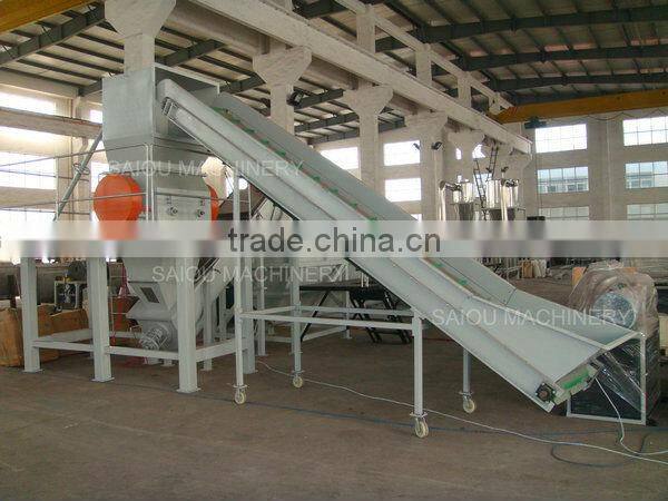 Waste PET bottle flakes recycling plant