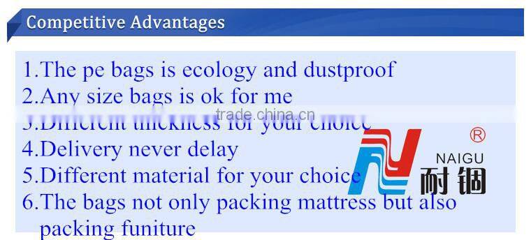 vacuum bag for foam mattress