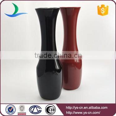 Modern decor lagena tall pure color vases made of clay