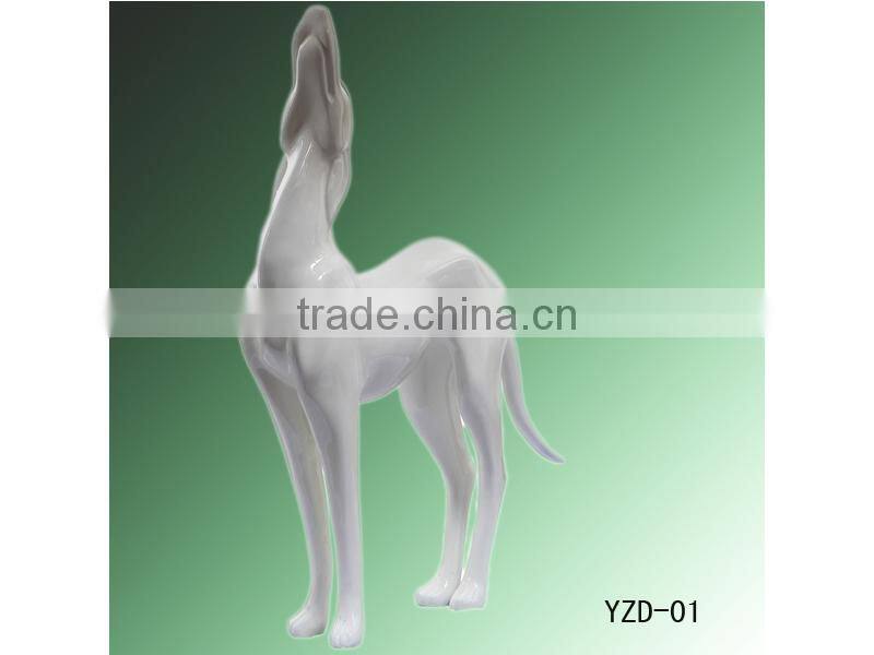 sexy fiberglass display dog mannequin for sale