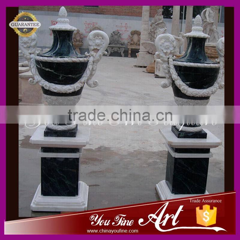 decoration garden natural stone flower pot