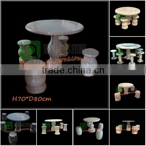 White Marble Round Table With Cherubim