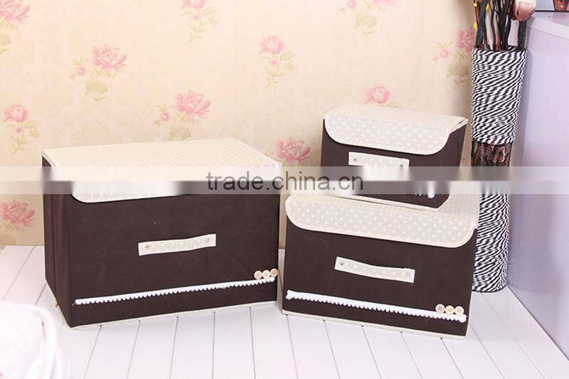 N487 Household Non Woven Box Foldable Storage box