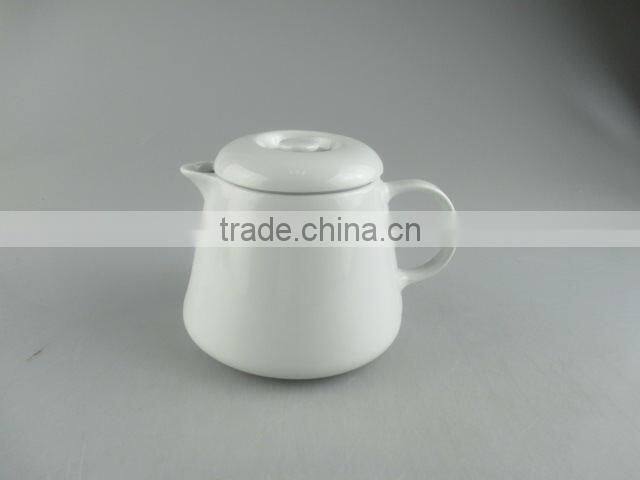 Wholesale cheap white ceramic teapot in stock