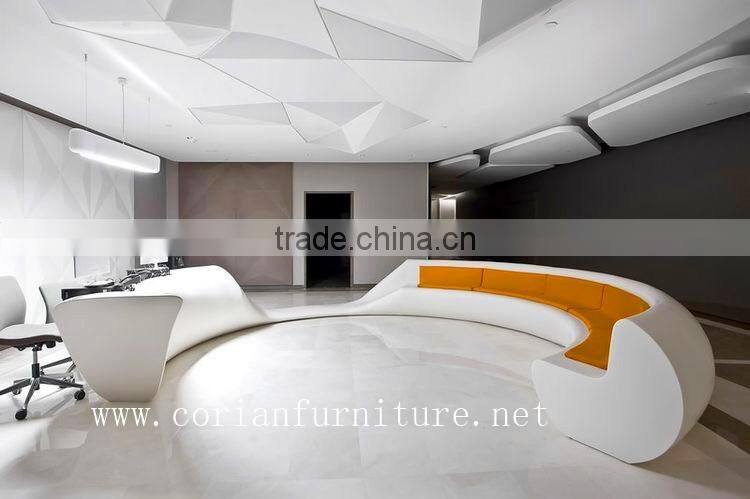 Stools and bench for public place Museum indoor