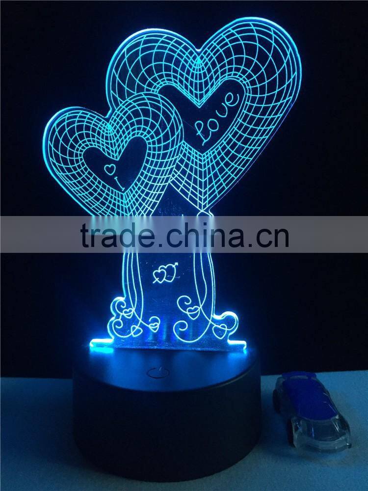 Alibaba com 5mm thick 3D acrylic Mood lamp 3D LED night light
