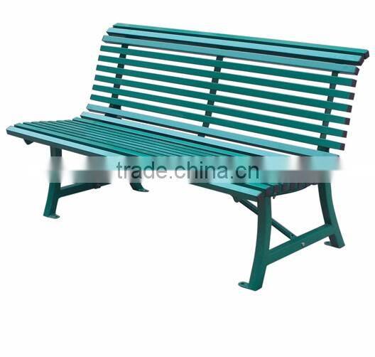 square tube outdoor metal bench
