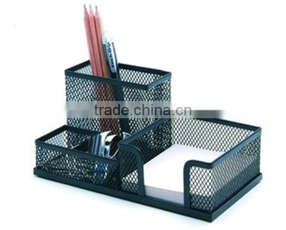 Multifunction Metal Mesh Pen Holder Storage Desktop Small Items School Office Supplies Desk Organizer