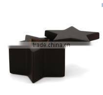 New design custom Star shape MDF Cherry Wood Keepsake ashes Urn