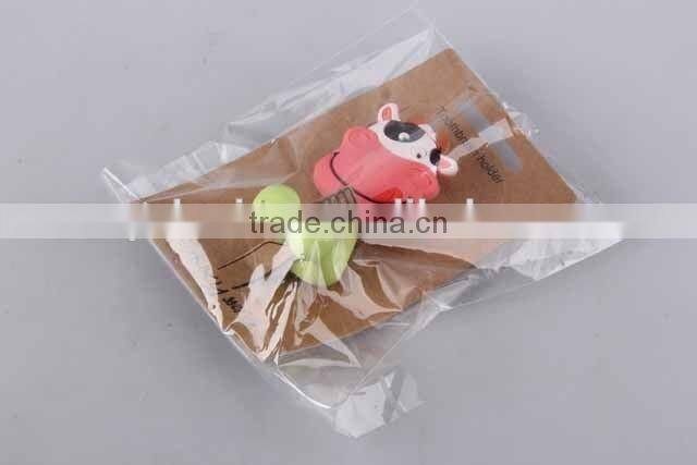 Cartoon animal design silicone toothbrush holder