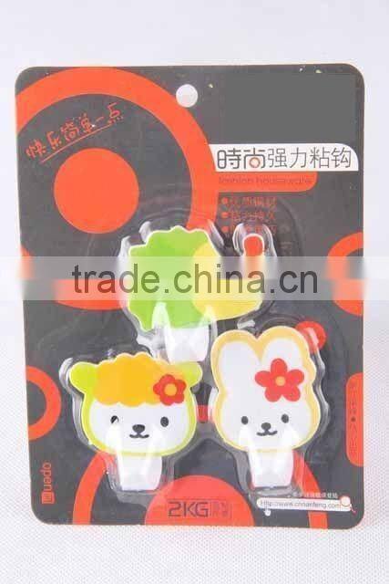 3pc cartoon animal shape plastic hook