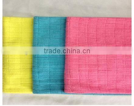 Microfiber household towel/cheap microfiber printed cleaning cloth