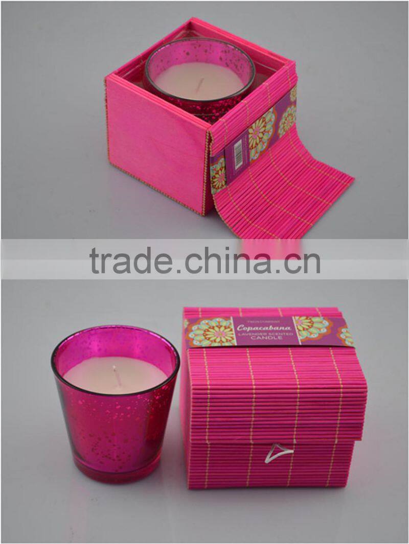 bamboo wholesale glass jar with spoon