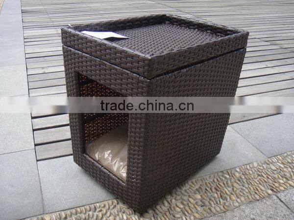 rattan cardboard cat house