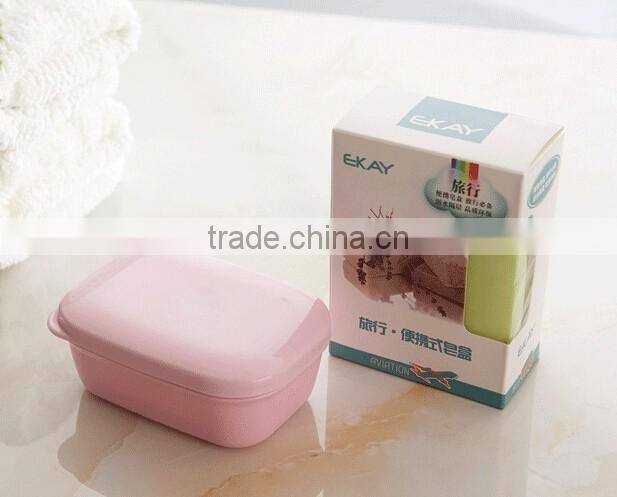 Rectangular soap box with draining tray/plastic soap tray /plastic soap box