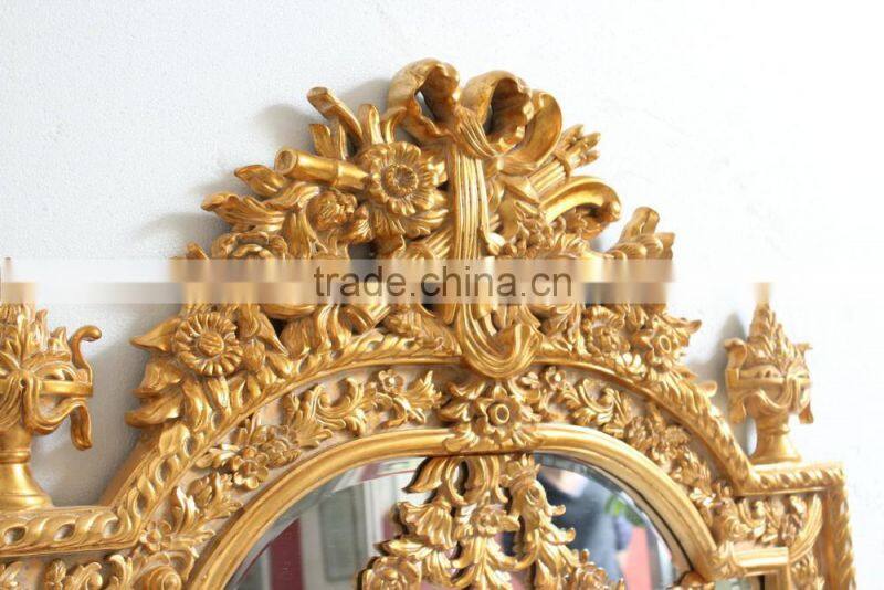 Decorative usage polyresin wall hanging mirror FA-423P-01