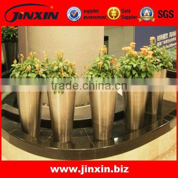JINXIN Brushed Garden Planter/ Outdoor Flower Pots / Stainless Steel Decoration Pots